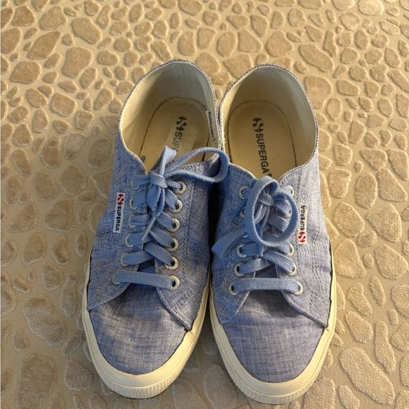 Superga Shoes - Superga Light Blue Casual Sneakers